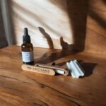 Ambientador de coche de madera con aceite esencial de lavandín